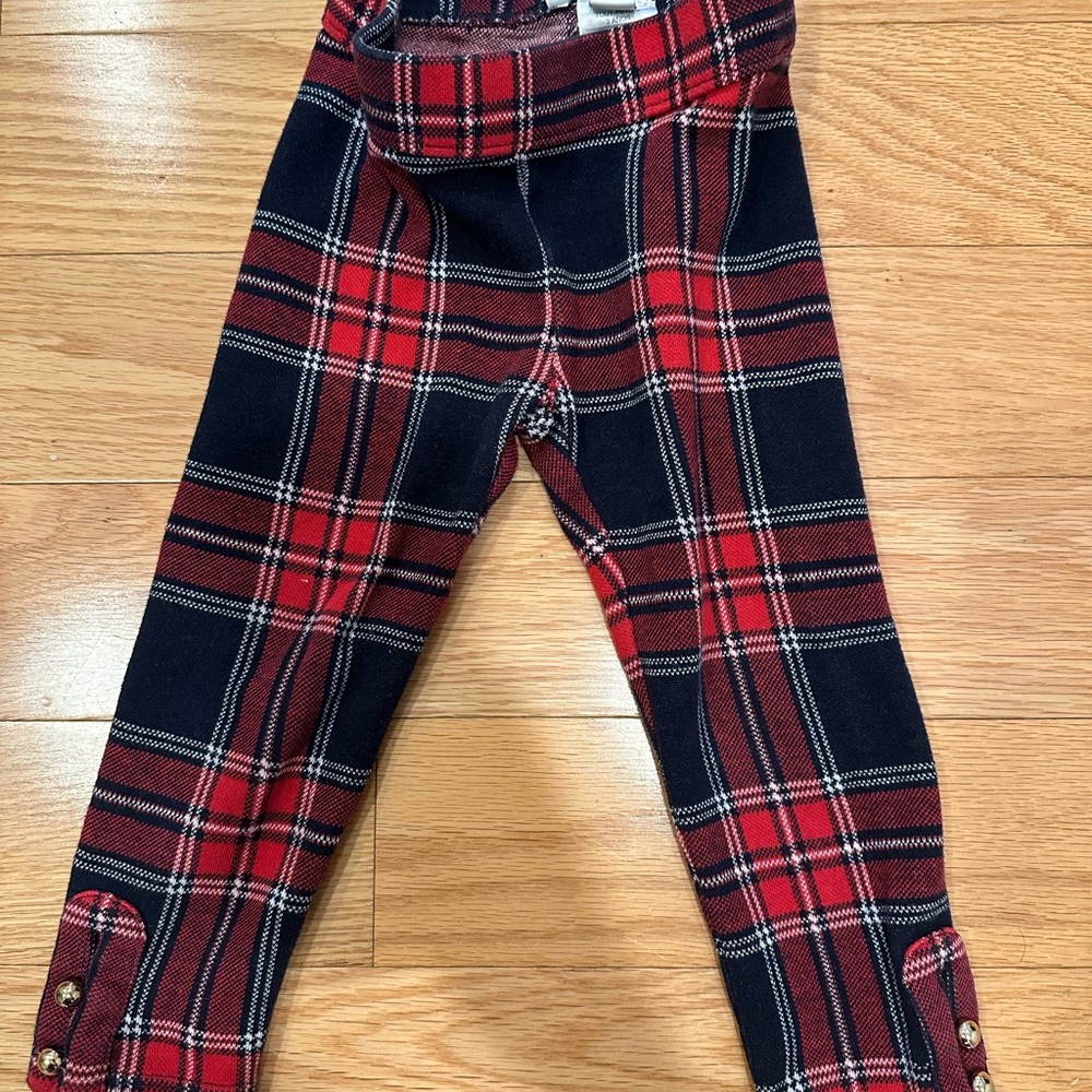 Janie and Jack Plaid Jacquard Pant 2T